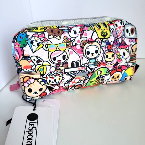 LeSportsac x Tokidoki Vacanza al Rectangle Pouch Purse Cute Anime Gift - Picture 1 of 4